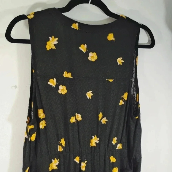 Sz L Knox Rose Dress Sleeveless Sharkbite Handkerchief Hem Large - Picture 8 of 12